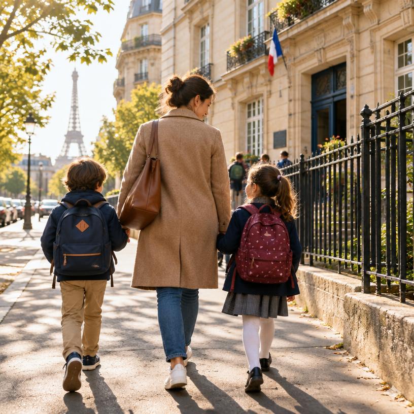 Illustration — Accompagnement des enfants de plus de 3 ans dans leurs déplacements