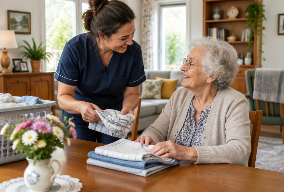 Illustration — Assistance aux personnes âgées