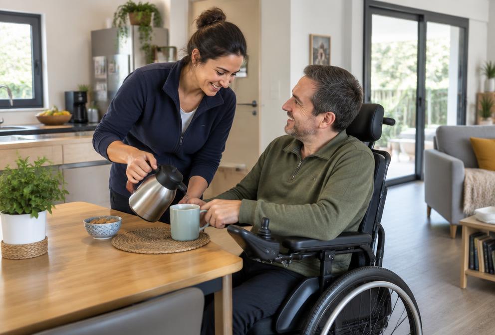 Illustration — Assistance aux personnes handicapées