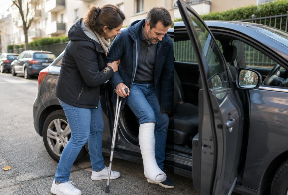 Illustration — Conduite du véhicule des personnes en cas d'invalidité temporaire