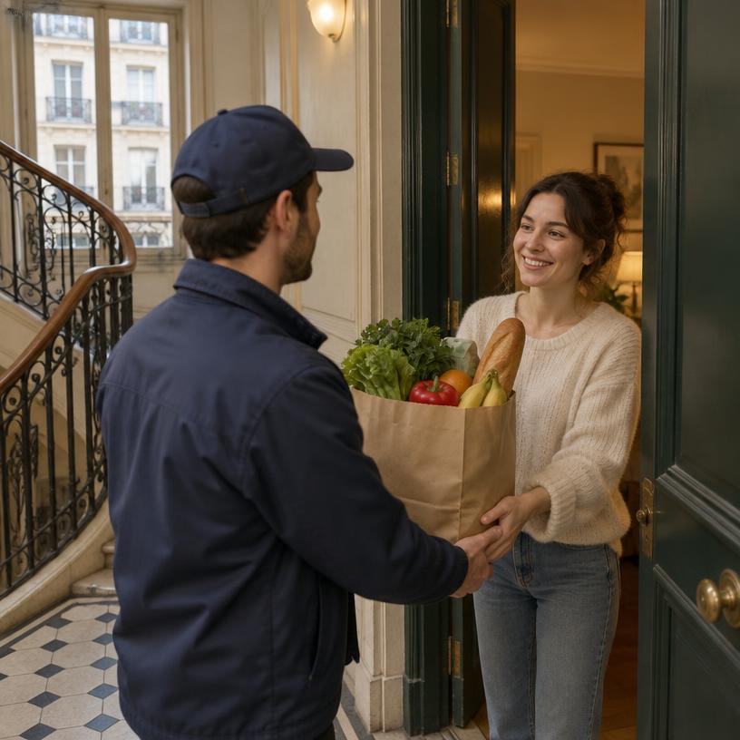 Illustration — Livraison de repas à domicile